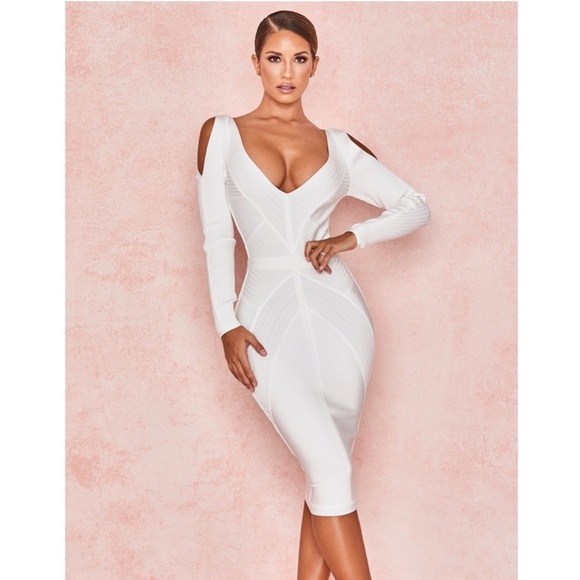 House of CB Dresses & Skirts - House of CB Brand New White bandage dress in XS ‘RAFFAELLA